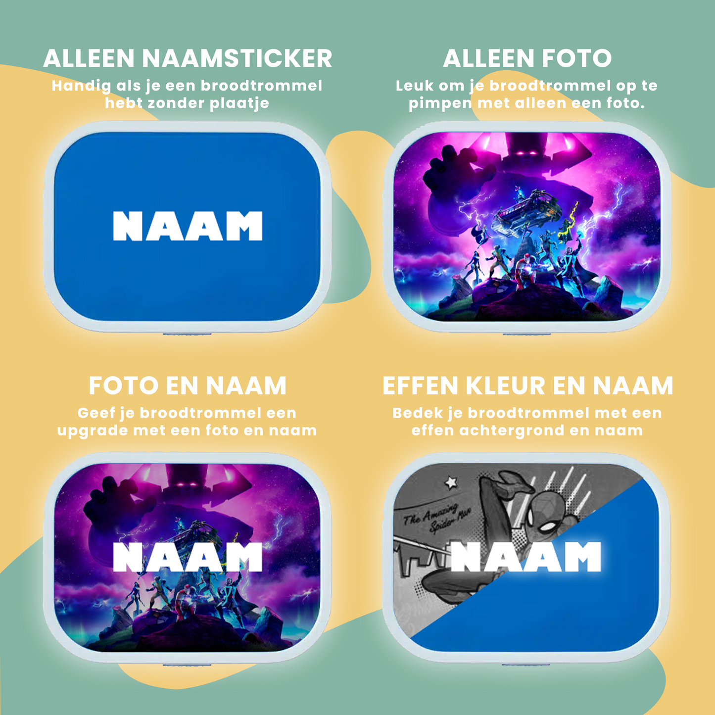 Personaliseer Je Eigen Broodtrommel & Drinkbeker!